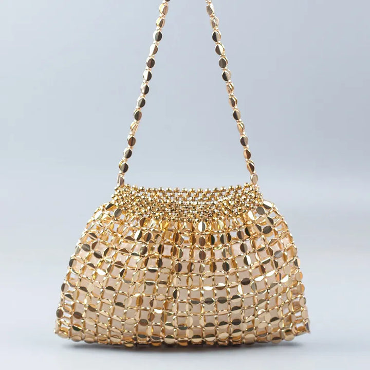 Women's Flat Beaded Handbags | Shoulder Strap