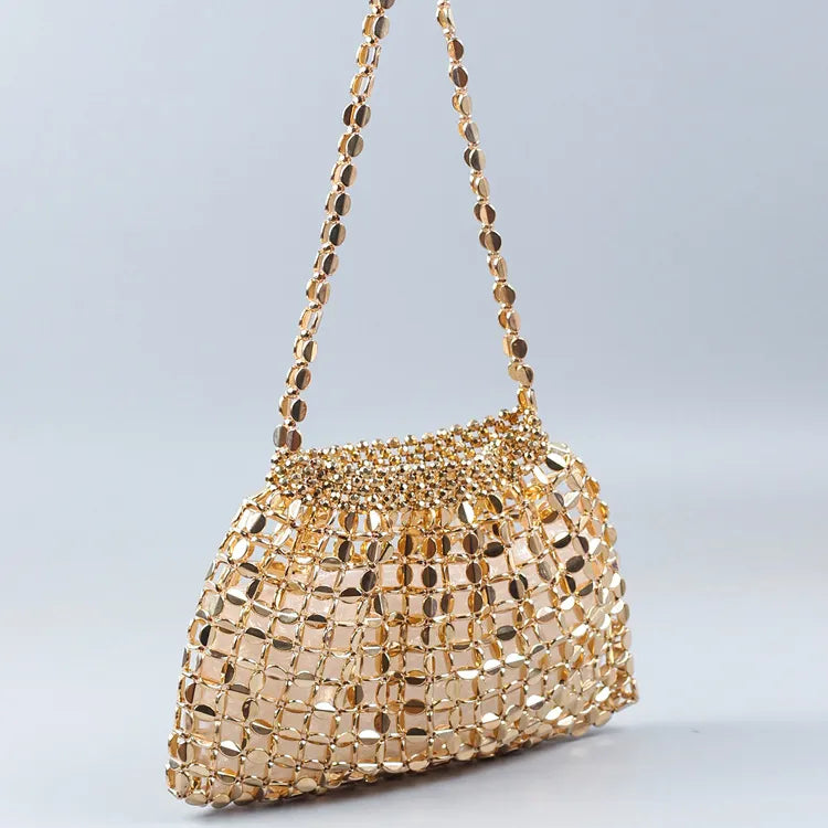 Women's Flat Beaded Handbags | Shoulder Strap
