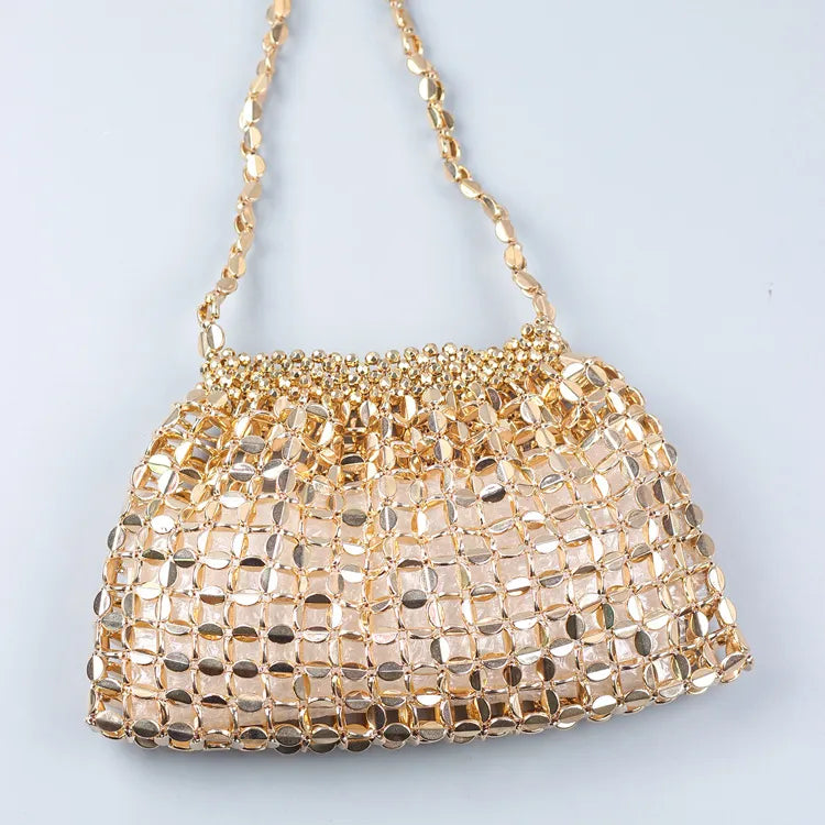 Women's Flat Beaded Handbags | Shoulder Strap