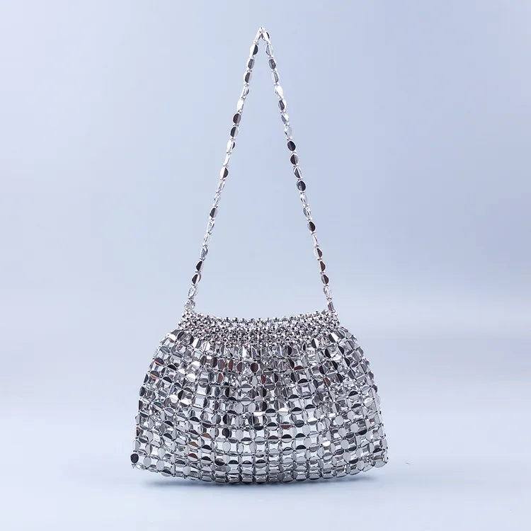 Women's Flat Beaded Handbags | Shoulder Strap