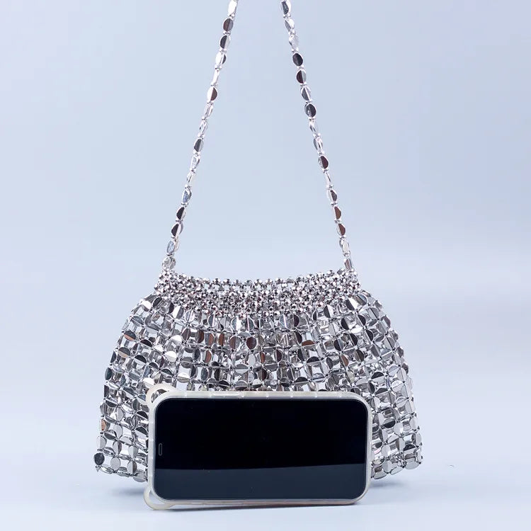 Women's Flat Beaded Handbags | Shoulder Strap