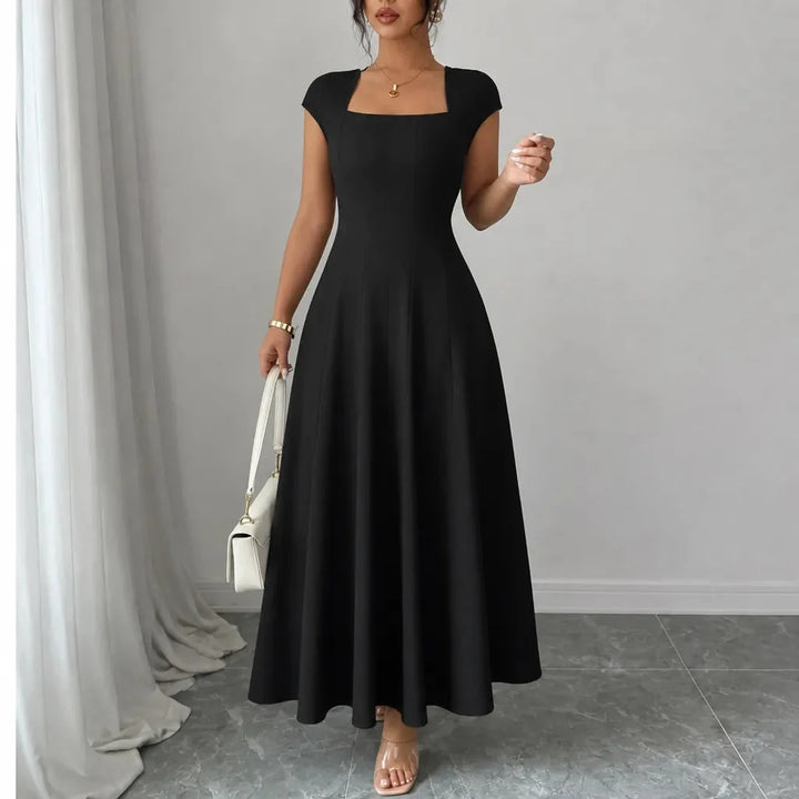 Women's Formal Dress with Square Neck | A-Line