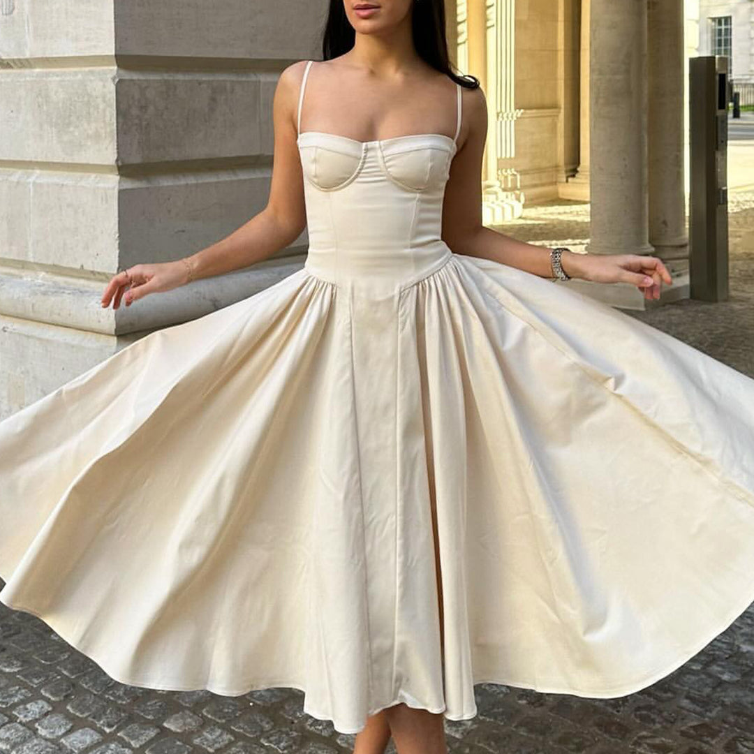 Women's Formal Sundress with Corset Bodice | Midi