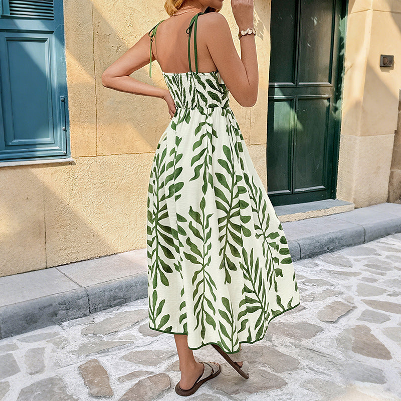 Women's Formal Sundress with Tie Straps | Floral