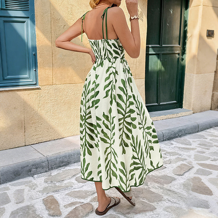 Women's Formal Sundress with Tie Straps | Floral
