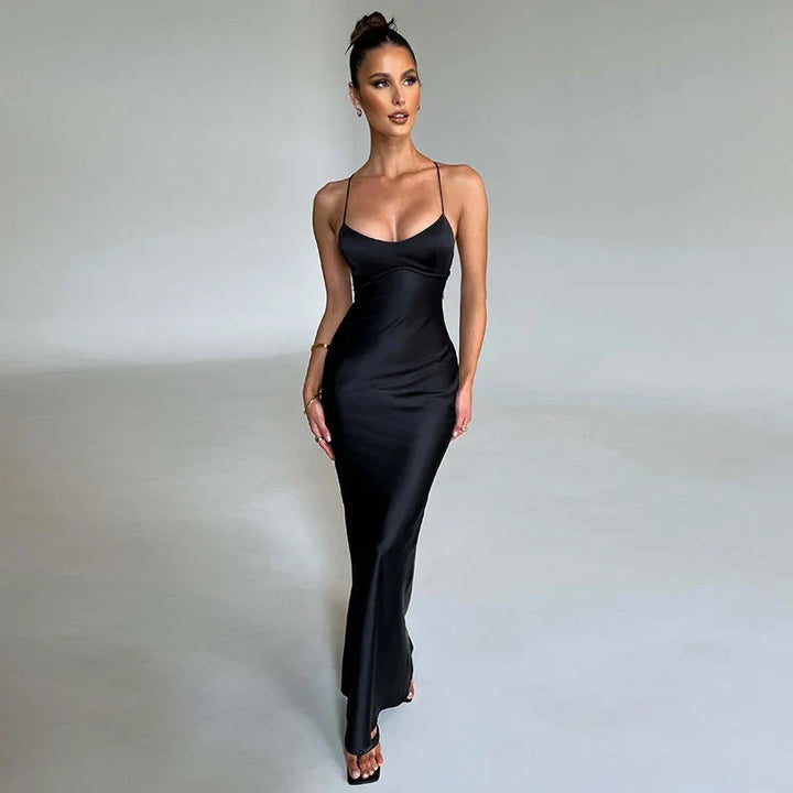 Women's Graduation Dress Slip with Open Back | Cocktail