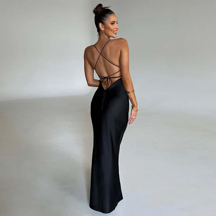 Women's Graduation Dress Slip with Open Back | Cocktail