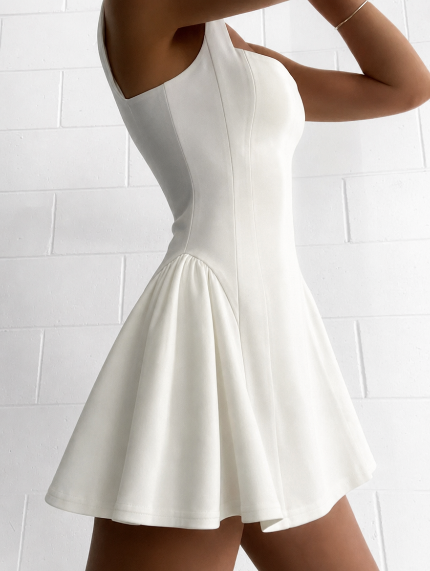 Women's Graduation Dress Square Neck A-Line Mini | Formal
