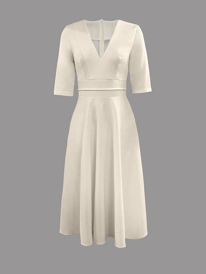 Women's Graduation Dress with Full Skirt | Midi