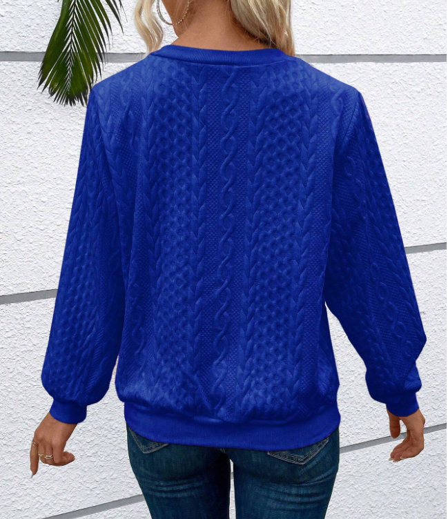Women's Half-Zip Jumper with Ring Pull | Ribbed Hem