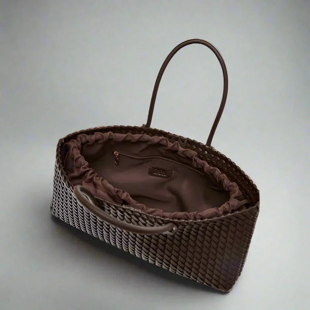 Women's Handbag with Woven Design | Tote