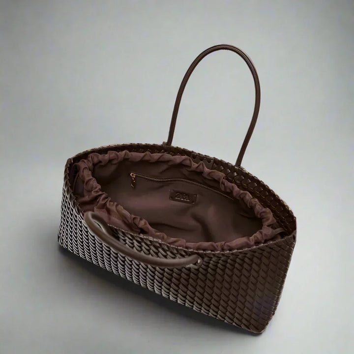 Women's Handbag with Woven Design | Tote
