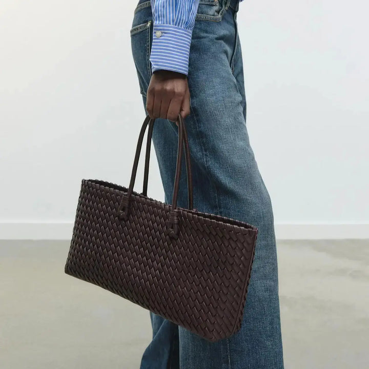Women's Handbag with Woven Design | Tote