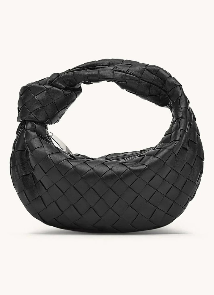 Women's Handbag with Woven Knot Handle | Hobo