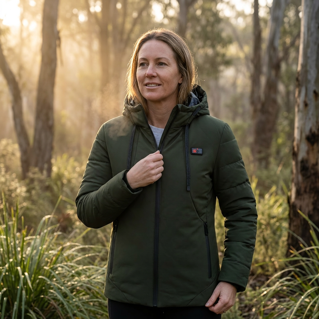Women's Heated Jacket 11 Zone Hooded | Puffer