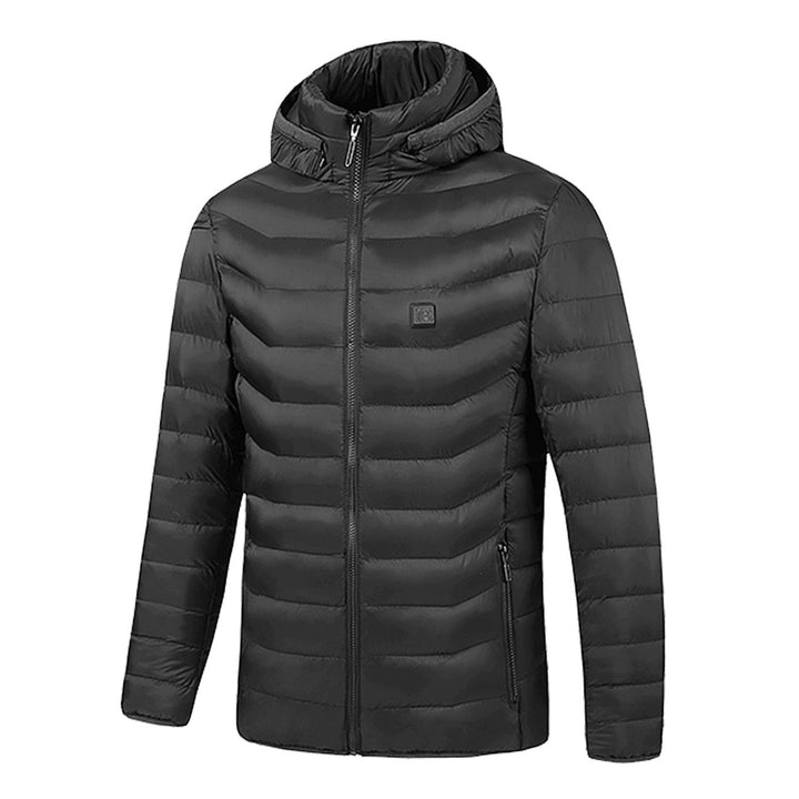 Women's Heated Jacket Hooded Puffer Zip Up | Winter