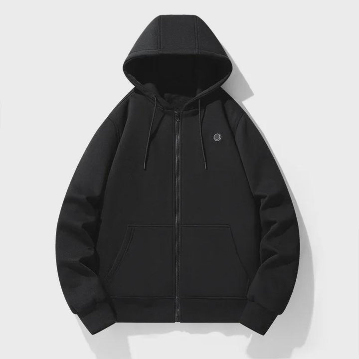 Women's Heated Jacket Hoodie Zip Up Kangaroo Pocket | Winter