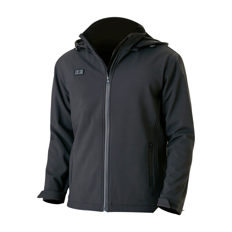 Women's Heated Jacket with Hood & Zip Pockets | Winter