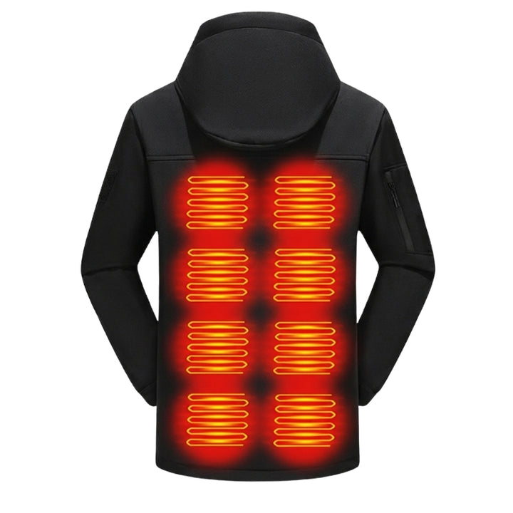 Women's Heated Jacket with Hood & Zip-up | Winter