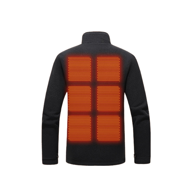 Women's Heated Jacket with Stand Collar & Zip Front | Outdoor