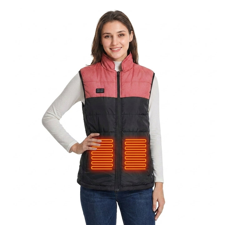 Women's Heated Vest with USB Cord & Two Tone | Puffer