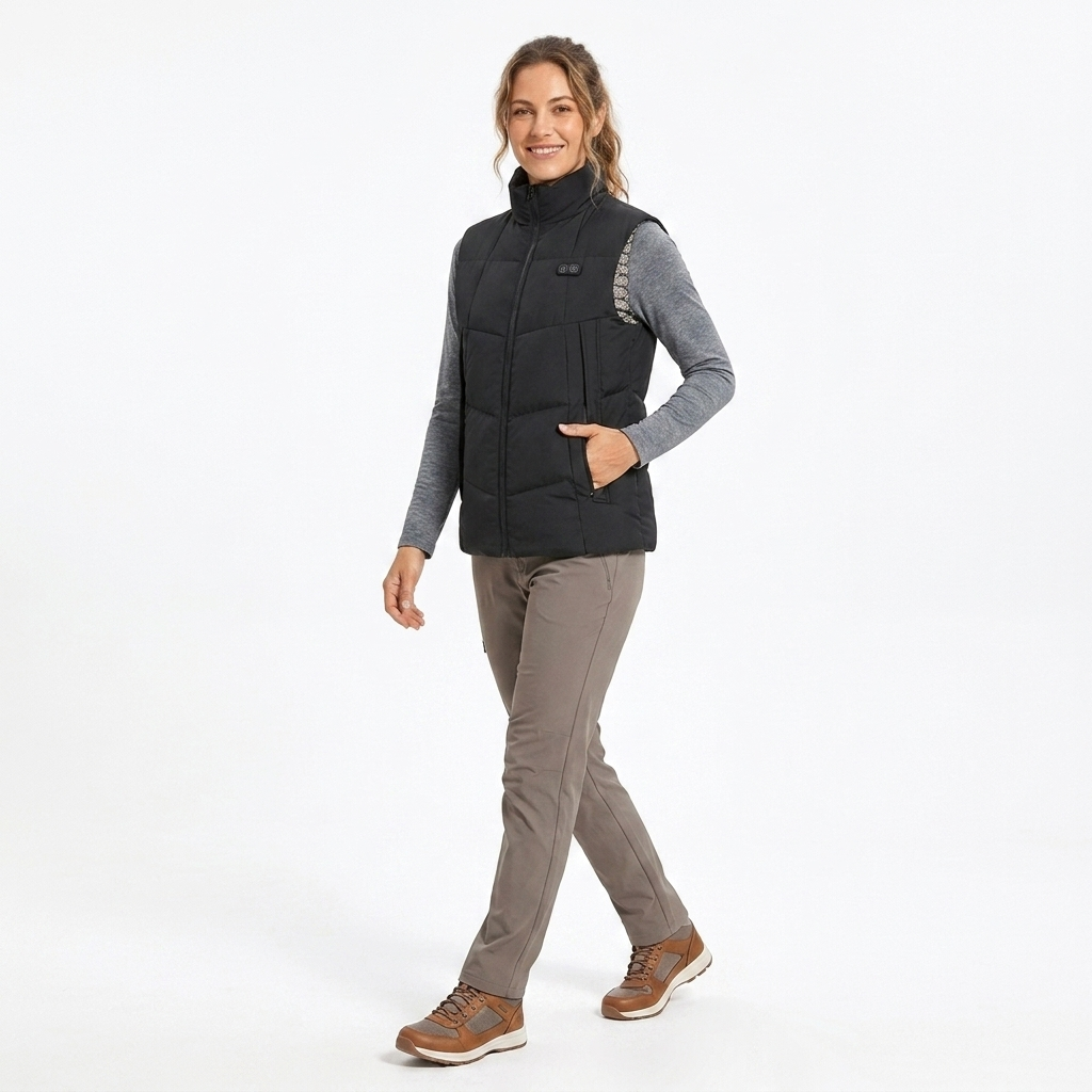 Women's Heated Vest with Zip Front | Puffer