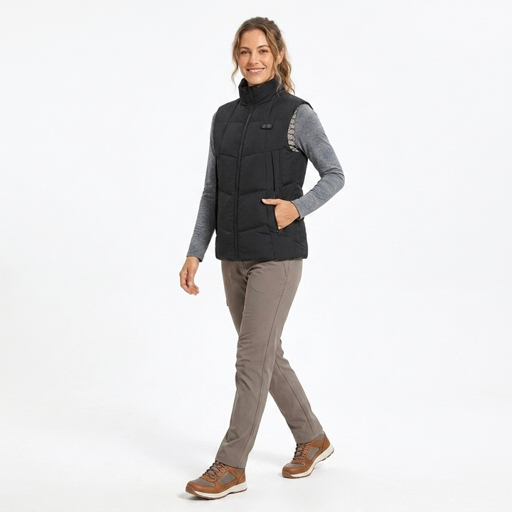 Women's Heated Vest with Zip Front | Puffer