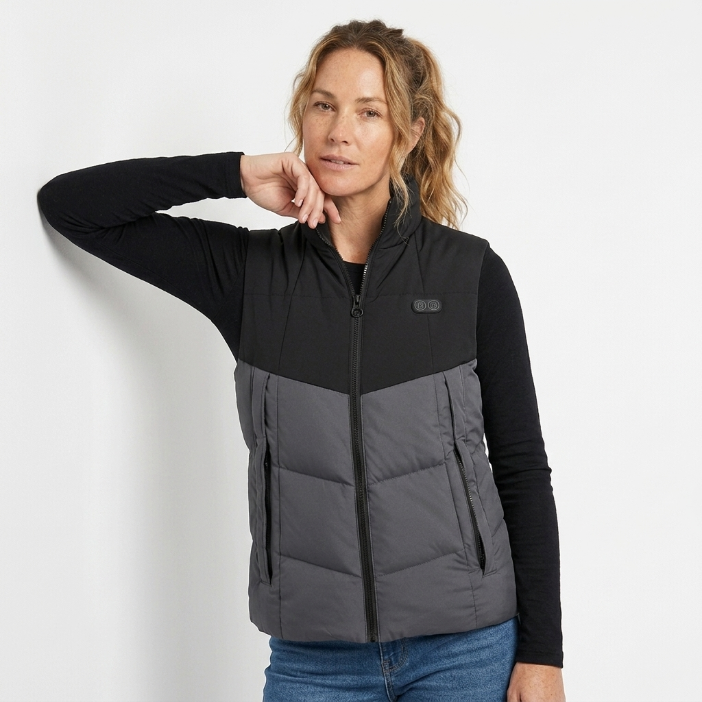 Women's Heated Vest with Zip Front | Puffer
