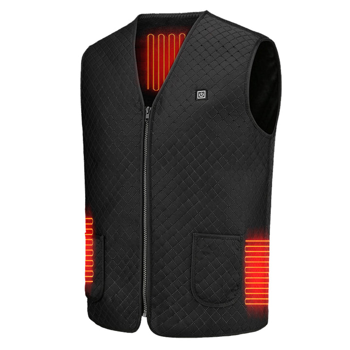 Women's Heated Vest with Zip Front | V-Neck