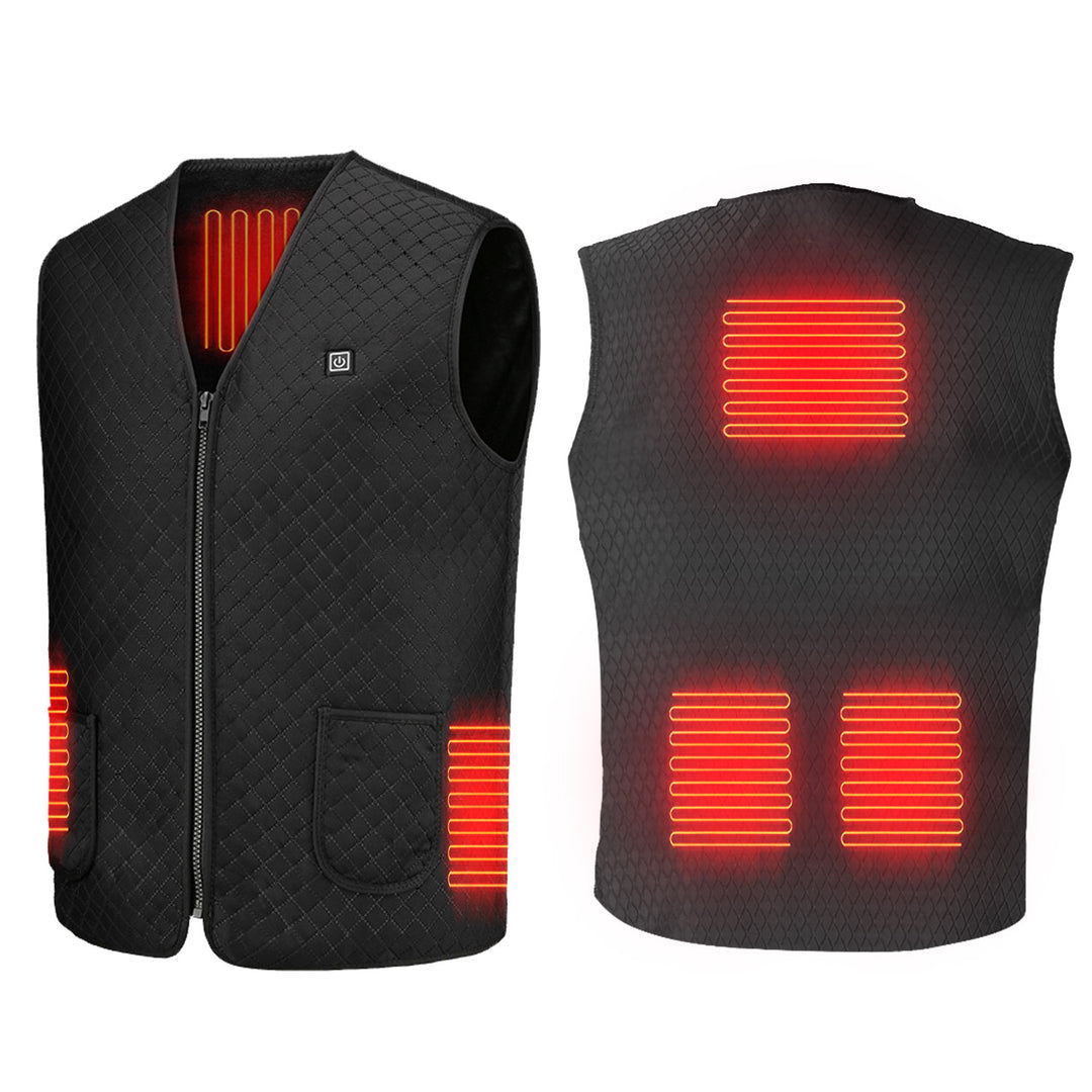 Women's Heated Vest with Zip Front | V-Neck