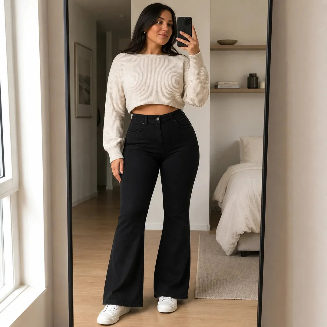 Women's High-Waisted Flare Jeans | Casual