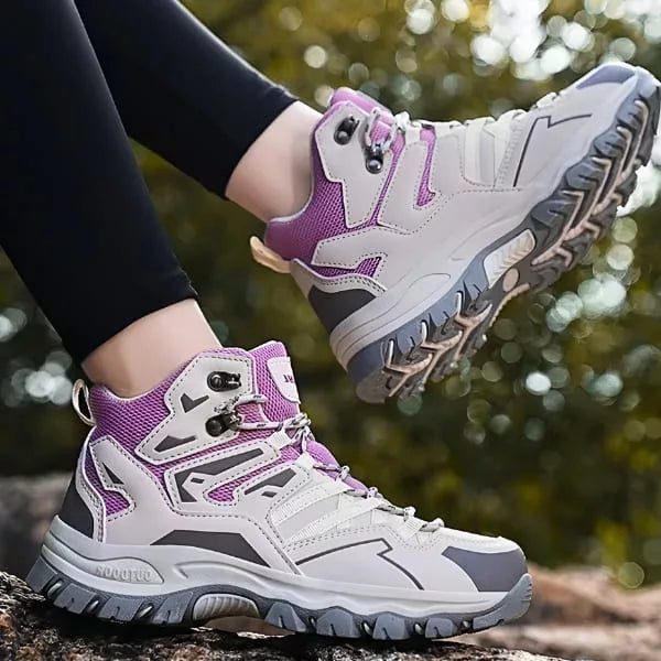 Women's Hiking Boots with Rugged Sole | Lace-Up