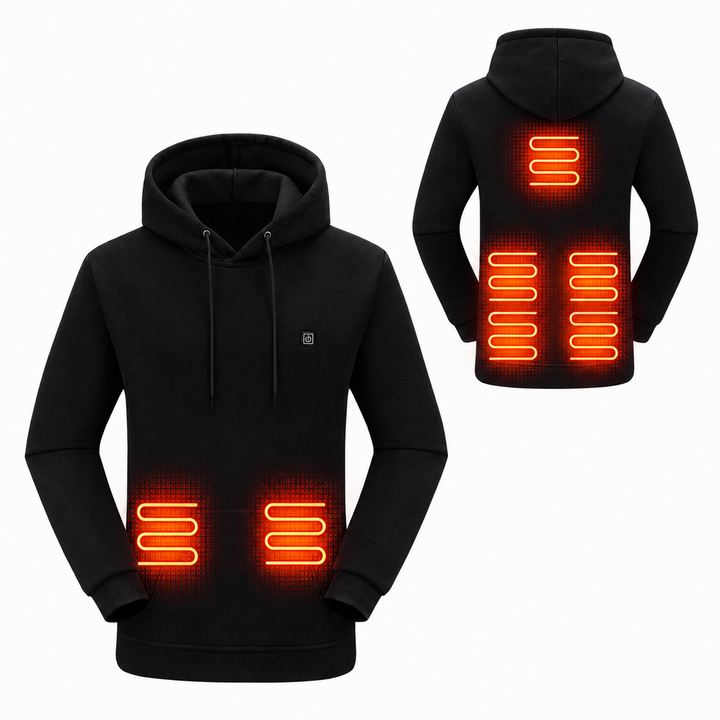 Women's Hooded Heated Jacket with Multiple Heating Zones | Winter