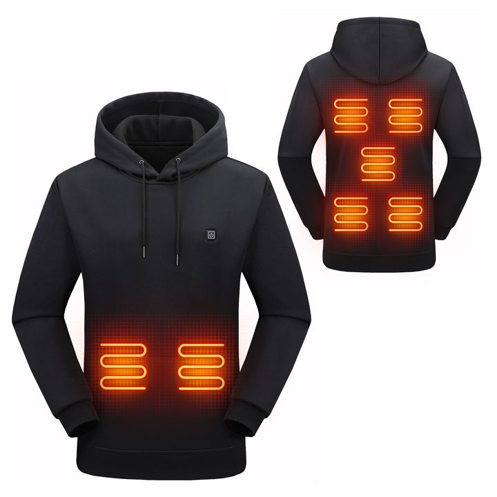 Women's Hooded Heated Jacket with Multiple Heating Zones | Winter