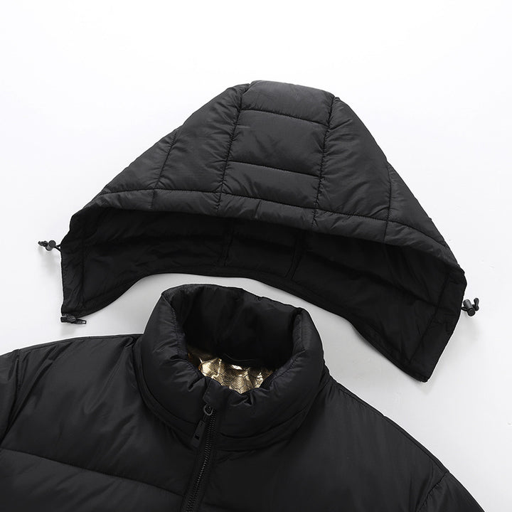 Women's Hooded Heated Jacket with Two Tone & Zip Up | Puffer