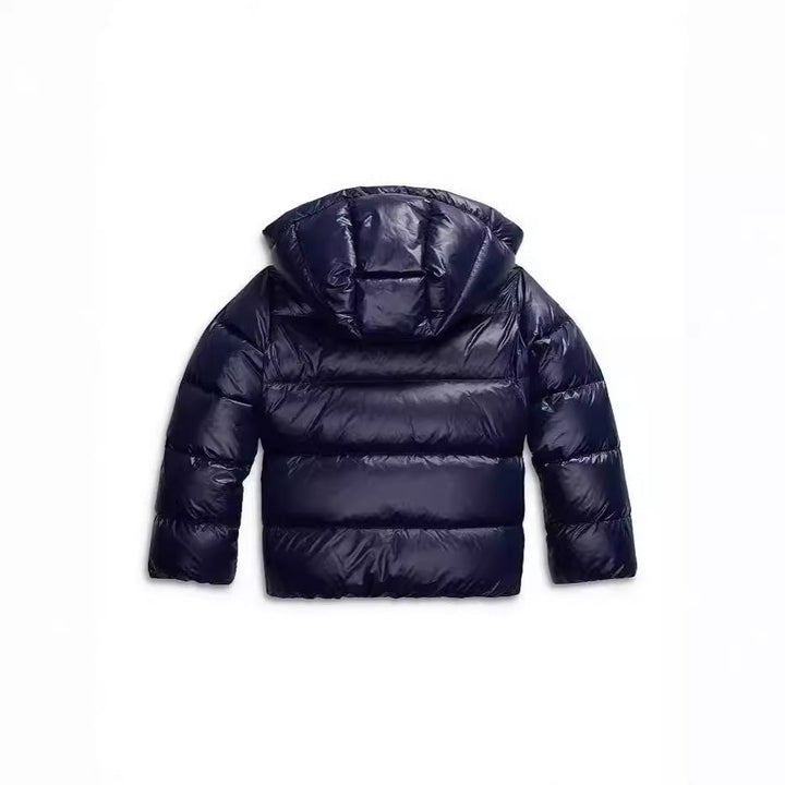 Women's Hooded Puffer Jacket with Zip Front & Quilted | Cropped