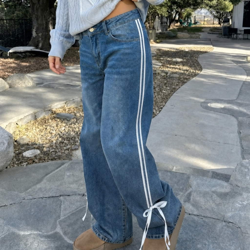 Women's Jeans Wide Leg Track | Baggy