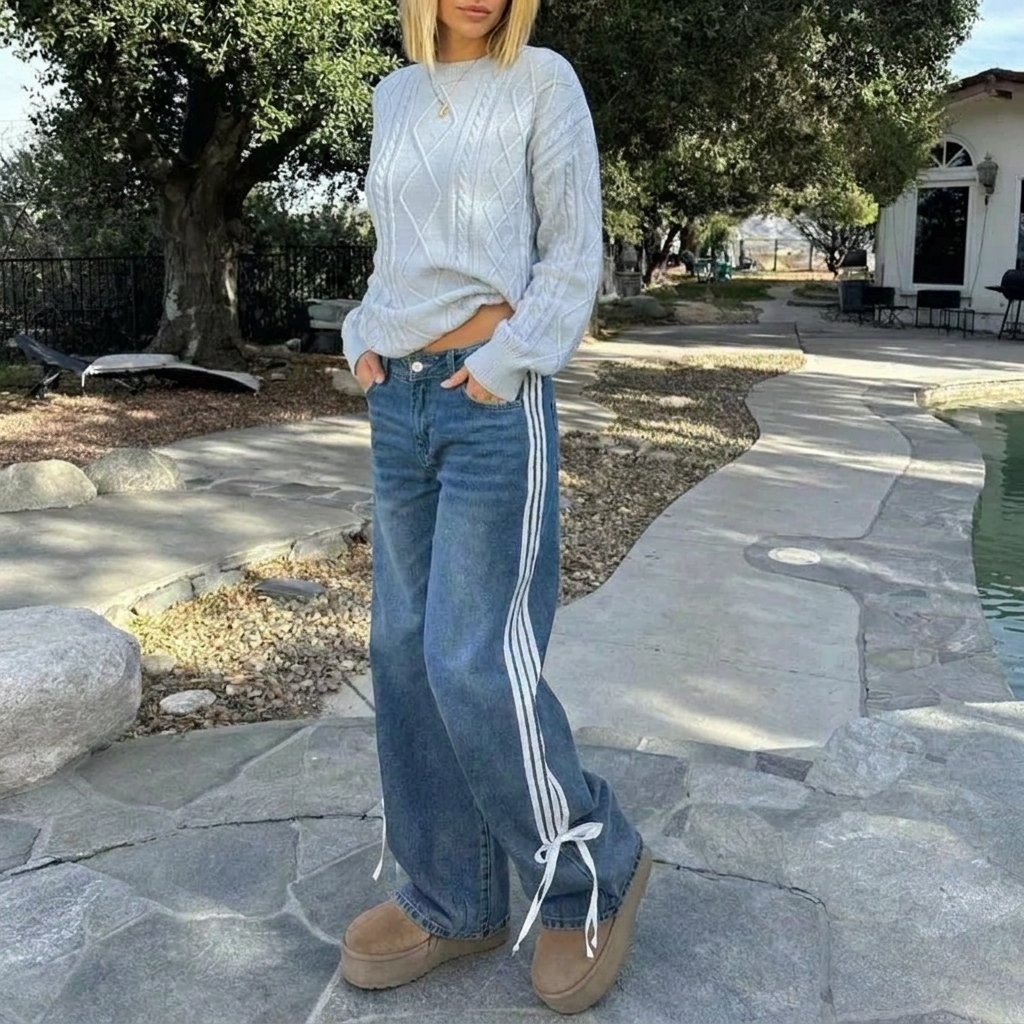 Women's Jeans Wide Leg Track | Baggy