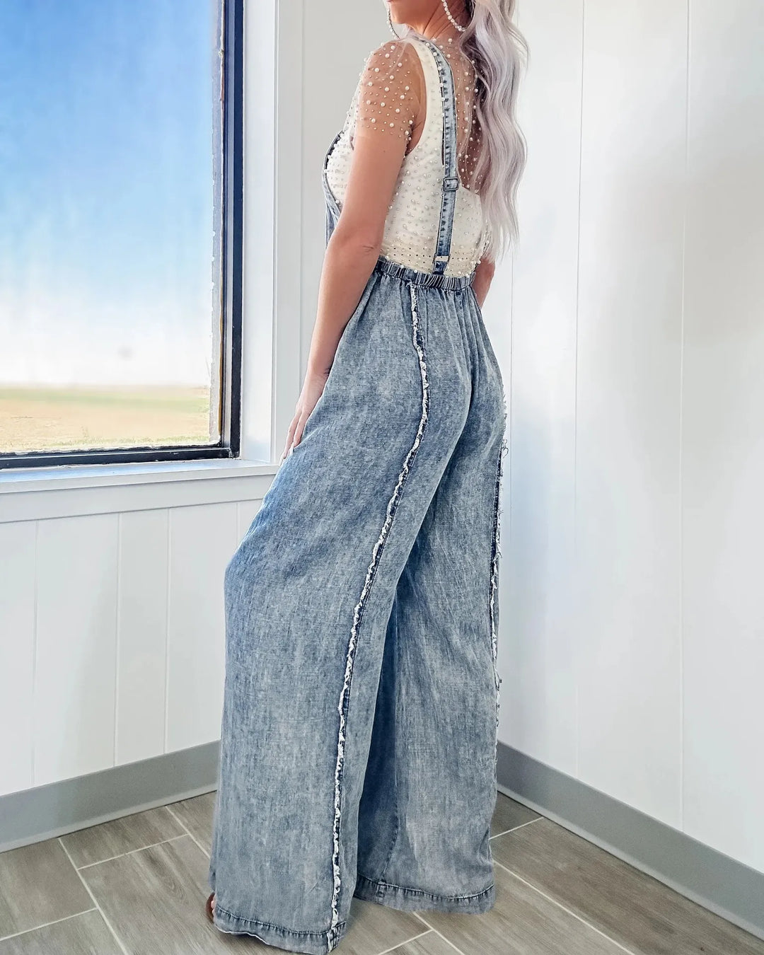 Women's Jumpsuit with Adjustable Straps | Wide Leg