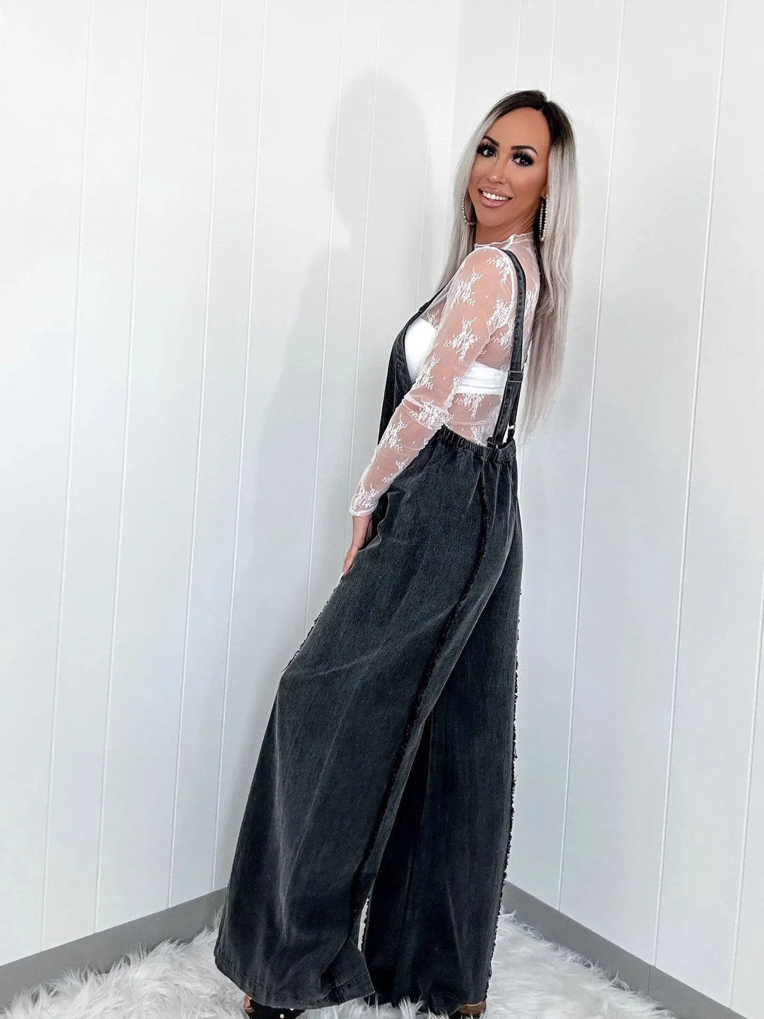 Women's Jumpsuit with Adjustable Straps | Wide Leg