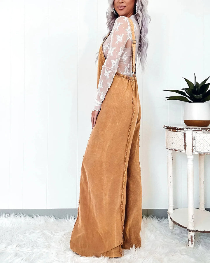 Women's Jumpsuit with Adjustable Straps | Wide Leg
