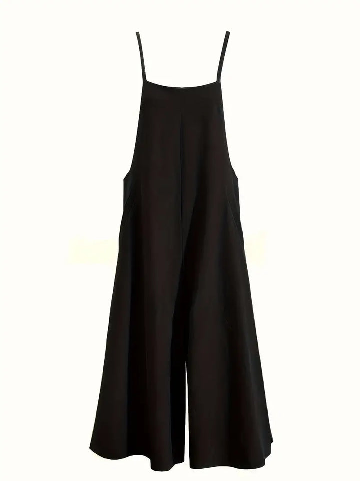 Women's Jumpsuit with Spaghetti Straps & Pockets | Wide Leg