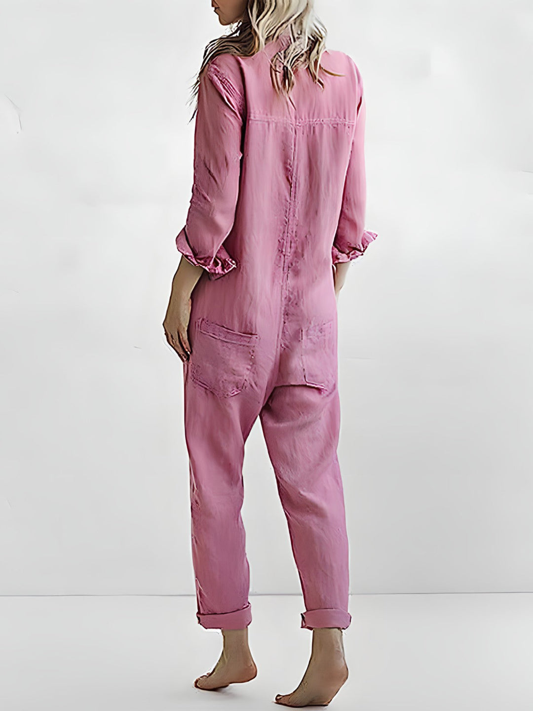 Women’s Jumpsuits with Collar & Button Front | Relaxed Fit