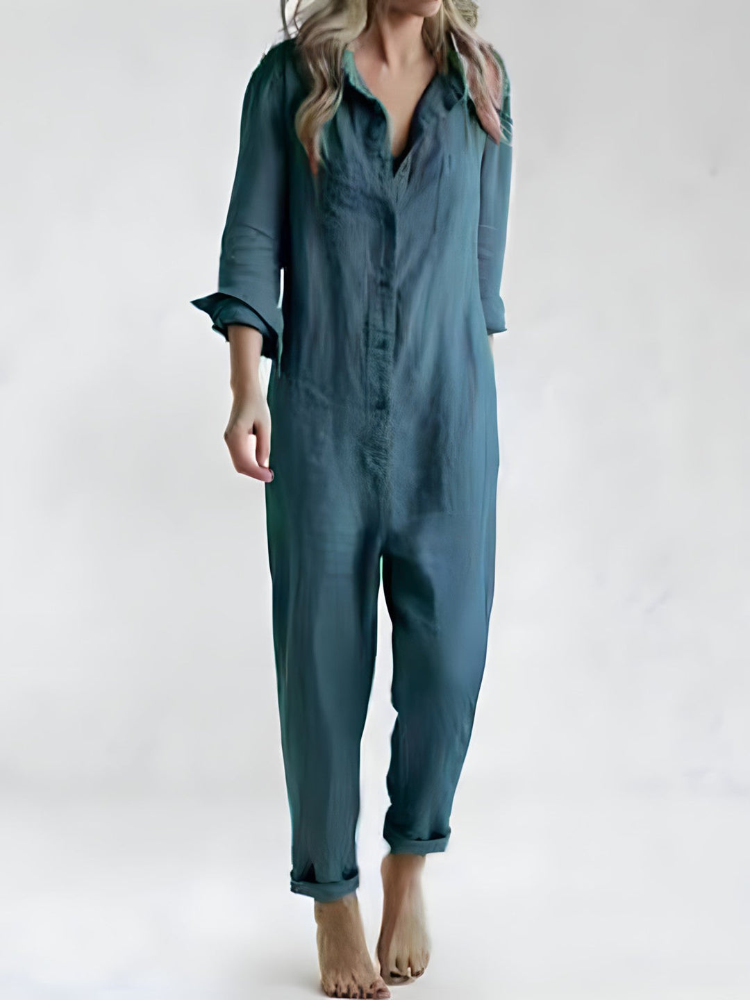 Women’s Jumpsuits with Collar & Button Front | Relaxed Fit
