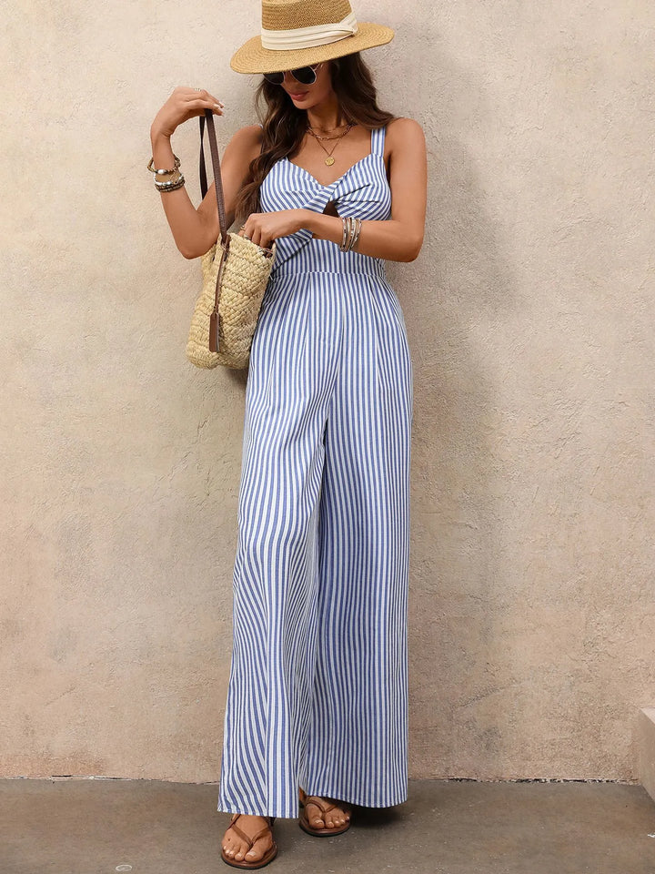 Women’s Jumpsuits with Twist Front & Cut Out | Wide Leg