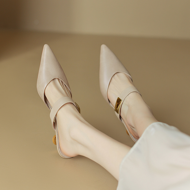 Women's Kitten Heels Slip-On Mules | Work