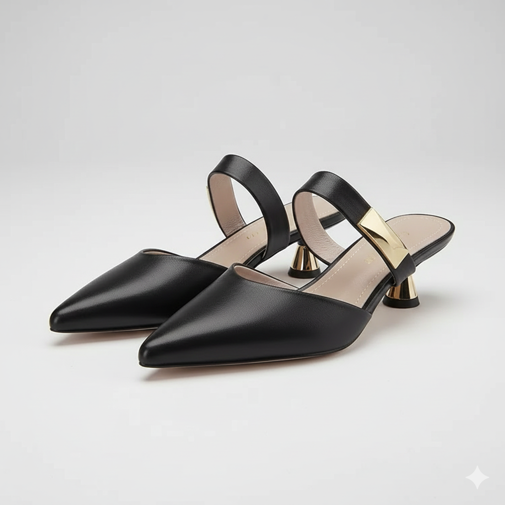 Women's Kitten Heels Slip-On Mules | Work
