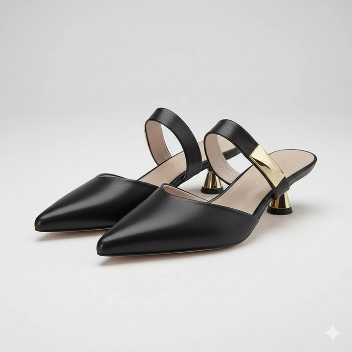 Women's Kitten Heels Slip-On Mules | Work