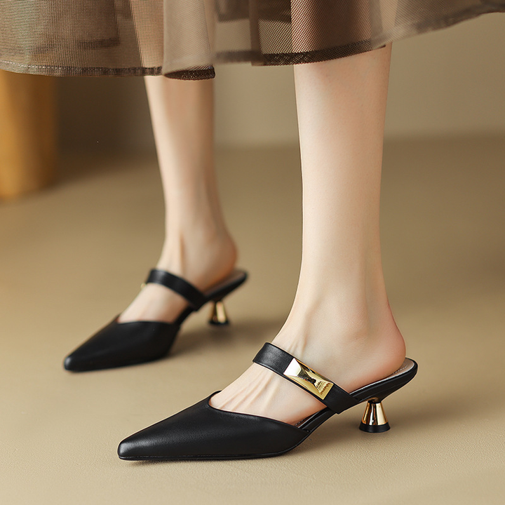 Women's Kitten Heels Slip-On Mules | Work