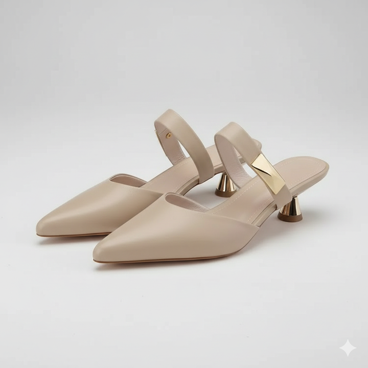 Women's Kitten Heels Slip-On Mules | Work